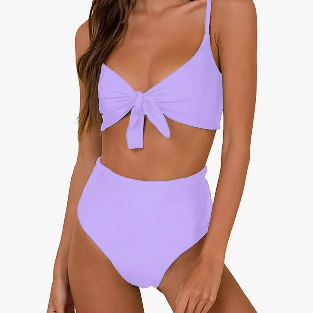 Lavender Bikini Tie Front | Size M